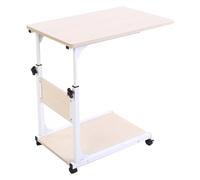 XOYIXOYI Support pour Ordinateur Portable pour lit, Bureau d'ordinateur réglable en Hauteur, Table d'étude Portable avec étagère de Rangement, Conception Ergonomique pour Une (Couleur érable Blanc)