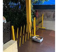 XOYUBIA Barrière Extensible, barrière de sécurité Mobile pour crèche, clôture de Circulation métallique Portable de 1,20 m/1,50 m pour hôpitaux