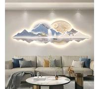 XOYUBIA Décoration Murale 3D avec éclairage, Sculpture paysagère Moderne, Applique Murale LED à Brancher pour la décoration intérieure