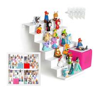 Xozoyo XZYJT-Y Étagère échelle magnétique pour figurines Tonie, IKEA KALLAX et autres espaces de grille, étagère magnétique de style industriel pour enfants (1, XZYJT-Y)