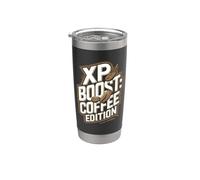 XP Boost Coffee Edition Funny Gamer Coffee Café Gobelet isotherme en acier inoxydable double paroi