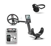 XP Metal Detectors Deus - avec Casque WSAUDIO - Étanche et entièrement sans Fil, idéal pour la Recherche de trésors et de reliques - Disque X35 de 22cm, télécommande et Canne S-Telescopic