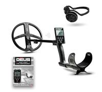 XP Metal Detectors Deus - avec Casque WSAUDIO - Étanche et entièrement sans Fil, idéal pour la Recherche de trésors et de reliques - Disque X35 de 28cm, télécommande et Canne S-Telescopic