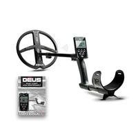 XP Metal Detectors Deus - Entièrement sans Fil, idéal pour la Recherche de reliques - Disque de 22X35 (22cm /35 fréquences), télécommande et Canne S-Telescopic (DEUS28X35RCF)