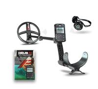 XP Metal Detectors Deus II - Étanche et multifréquence, Idéal pour la détection de Reliques - avec Disque FMF de 22cm, Télécommande & Casque sans Fil WS6 (DEUS2-22FMFRCWS6FE)