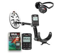 XP Metal Detectors Deus II + HF2 et WSA St - Détecteur de métaux Haute Fréquence, idéal pour l’Or, avec télécommande, Disque HF2 et Casque sans Fil WSA St (DEUS2-ELLHPRCWAST).