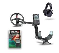 XP Metal Detectors lot Deus II RC - Disque FMF 22cm avec Casque sans Fil WSAII-XL - détecteur de métaux étanche et multifréquence avec télécommande XP Deus II et Canne S-Telescopic