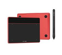 XP-PEN Deco Fun XS Tablette Graphique à Dessin Taille 4x3 Pouces Idéal pour Signature Electronique et Education à Distance - Rouge Carmin