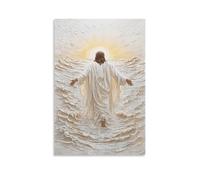 XPASHIQWC Jésus Murale Vagues Decoration Murale Peintures Sur Toile Impression Sur Toile Affiche Decoration Pour Salon Chambre Décorations 20x30inch(50x75cm)