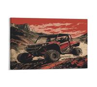XPASHIQWC Mountain Off-road Vehicle Murale DecoRation Murale Peintures Sur Toile Impression Sur Toile Affiche DecoRation Pour Salon Chambre DécoRations 20x30inch(50x75cm)