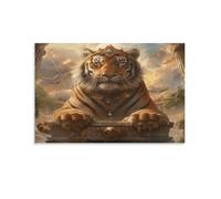 XPASHIQWC Tigre Murale Classical Architecture Décoration Murale Peintures Sur Toile Impression Sur Toile Pour La Décoration De La Maison 20x30inch(50x75cm)