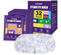 XPCARE 32 Pack Steam Eye Masks for Dry Eyes, SPA Warm Sleep Eye Mask, Lavender Disposable Heated Eye Mask for Dark Circles, Puffy Eyes, Relief Stress Eye Fatigue