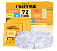 XPCARE Lot de 72 masques à vapeur jetables pour les yeux secs Soin de la cornée Camomille