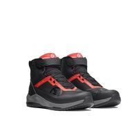 XPD X-Beat H2Out Chaussures de moto imperméables, noir/rouge, Taille 38