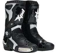 XPD XP6-S Bottes de moto, noir-blanc, taille 44 pour homme