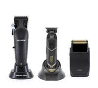 XPERSIS PRO Optimum Tondeuse à cheveux professionnelle sans fil pour homme, barbier, tondeuse à cheveux sans fil, lame Ego sans balais et lame DLC + rasoir électrique avec lames tranchantes, noir