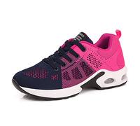 XPERSISTENCE Baskets Running Femme Chaussure de Course Mode Fitness Air Baskets Athlétique Respirantes Multisport Outdoor Sport Training Rouge 36 EU