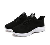 XPERSISTENCE Chaussures de sport pour femme - Chaussures de tennis respirantes - Antidérapantes - Chaussures d'extérieur légères - Noir - Taille 38, 38 EU