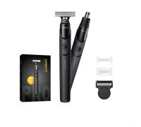 Xpert T Magnétique Tondeuse Barbe & Rasoir Electriques Tout-En-Un, Peigne Réglable 12-En-1, Tondeuse à Nez, Epilateur