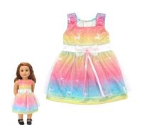 XPEX 1 Pièces Vetement Poupee, Robe Vêtements De Poupée Pour New Born Baby Poupée, Barboteuse modèle d'élan Vêtement Pour Baby Doll Poupée Pour Poupée 35-45 Cm(A)
