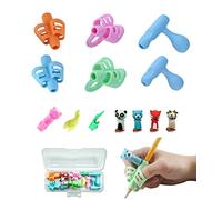 XPEX 13 PCS Guide Doigts Écriture Enfant - Doigtier Caoutchouc Aide Pour Tenir Son Crayon