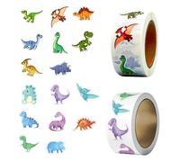 XPEX 2 Volumes Dinosaure Gommettes,Kids Stickers, Dessins Animés, Animaux Mignons,Autocollants de Rouleau à la Main pour Enfants,Convient pour la Décoration,Enfants, Cadeaux pour Garçons