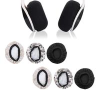 XPEX 3 Paires Housse Casque Audio, Protection Casque Audio, Ecouteur Hygiene Couvre, Soie Glacée Coussinets Oreillettes De Protection Contre La Saleté Pour Écouteurs 9-10.5 Cm (Camouflage)