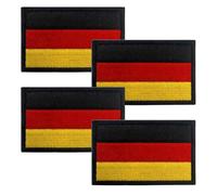 XPEX 4 Pièces 8x5cm Patch Drapeau Allemagne, Patchs pour Sacs à Dos, Patch Allemagne, pour vêtements Sacs à dos Uniforme Gilet chien Harnais Militaire Tactique Jersey en plein air