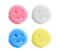 XPEX 4 Pièces Éponge Lavable Vaisselle - Accessoire Cuisine Salle de Bain, Grattante Réutilisable