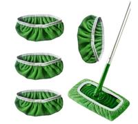XPEX 4 pièces Lingettes Reutilisable pour Swiffer,balais nettoyer sol,Tampon à vadrouille réutilisable,Mop Pads en Microfibres pour Nettoyer et frotter Les sols secs ou
