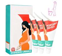 XPEX 50 Pièces Pisse Debout Femme Jetable, Portable Pipi Debout Femme, Applicable à Grossesses,Camping, Randonnée et Activités de Extérieur,Vert (Emballage en Anglais)
