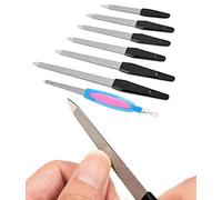 XPEX 7pcs Limes à Ongles Professionnelles, Lime à Ongles Double Face - Lime, Ensemble de Gel pour Ongles pour Salon de manucure et Maison