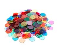 XPEX Jetons de Bingo Lotto transparents, 100 pièces, accessoires de jeu de pays, puces de comptage mathématique pour l'éducation scientifique et plus encore