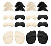 XPEX Lot de 10 paires coussinet chaussure de coussinet talon chaussure avec Inserts Réglables Orteils et Semelles Avant EmpêCher Les Chaussures Trop Grandes Ampoules et Soulager la Douleur