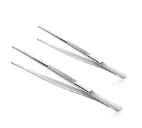 XPEX Lot de 2 pinces de cuisine en inox, pinces de cuisine, pinces à griller, 2 tailles de pinces de cuisine 20cm 30cm pour chefs, cuisine, réunions de famille, etc.