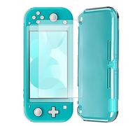 XPEX Protection pour Nintendo Switch Lite, 1 Étui de Protection en TPU Comfort avec 2 pcs Protecteur d'écran en Verre trempé,super pour Nintendo Switch Lite,Protection complète, anti-chute