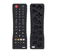 XPEX Soulagement Des Dentition Jouet Pour Bébés 0-6 12 Mois Cadeaux,Télécommande En Jouets De Bain En Silicone Pour 3 6 9 Mois Autiste,Sensoriels De Qualité Alimentaire,Noir