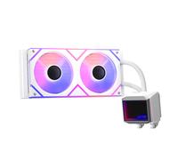 XPG LEVANTE II - Kit Watercooling CPU 2x120mm Blanc - Socket LGA 115x/1200/1700/AM4/AM5 - Radiateur Aluminium 276x120x27mm - PWM 600-2000 RPM - 26.7 dBA