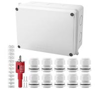 Xpieoyrm Boîte de dérivation étanche IP65, Boîte de Jonction Connecteurs, 150x110x70mm Boîte de Jonction électrique Extérieure Imperméable, Boîtier électrique, pour câble L'Intérieur extérieur