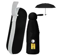 Xpieoyrm Mini Parapluie Pliant, parapluie coupe-vent à 8 nervures, parapluie capsule, Parapluie UV Portable avec Boîte de Rangement, Parapluie de voyage, Petit Parapluie de Poche Solide
