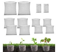 XPJBKC 12PCS Panier Anti Campagnol en INOX, 4 Tailles Protecteurs de Racines de Plantes en Acier Inoxydable, Protection en Filet Métallique pour Défense des Racines des Arbres, Fleurs, Légumes