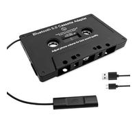 XPJBKC Adaptateur de Cassette Voiture Bluetooth 5.0, Cassette Bluetooth avec Microphone Intégré et Audio Stéréo pour Appels Mains Libres, Adaptateur pour C-assette vers AUX pour DVD Radio