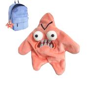 XPJBKC Angry Star Toy, Angry Star Face Plush, Angry Starfish Toy, Dancing Star Plush, Angry Moving Star Plush, Jouet à Farces et Attrapes pour Cadeau d'enfant, Pendentif Sac à Dos, Rose