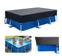 XPJBKC Bache Piscine Rectangulaire, 260 x 170 CM avec Cordon de Serrage, pour Les Piscines Rectangulaires à Structure Tubulaire