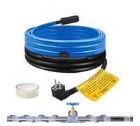 XPJBKC Cordon Chauffant Antigel, 4M 120V Cable Chauffant Antigel, 25W/M Fil Chauffant Antigel, Câble Chauffant Autorégulant avec Thermostat Intégré pour Protéger Tuyaux Domestiques