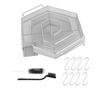 XPJBKC Générateur De Fumée Froide pour Fumoir, Serpentin Fumoir a Froid Acier 304 Inoxydable, Générateur de Fumée avec 8 Crochets et 2 Brosses, Serpentin pour Fumoir Dans Barbecues, Fumeurs, Grils