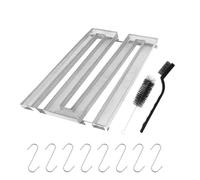 XPJBKC Générateur De Fumée Froide pour Fumoir, Serpentin Fumoir a Froid Acier Inoxydable, Générateur de Fumée avec 8 Crochets et 2 Brosses, Serpentin Réutilisable Fumoir pour Viande et Poisson