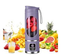 XPJBKC Mixeur Smoothie Portable, 450 ML Mini Blender Portable, USB Mixer Smoothies avec 12 Lames & Écran LED, Idéal pour Préparer des Milkshakes, des Jus, des Smoothies et des Boissons Glacées(Violet)