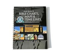 XPJBKC Rose Book of Bible Charts Maps and Timelines, full Color Visual Quick Reference for Bible Study, Spiral Study Book, Biblique, Research Christian Research & Sunday School Leçons
