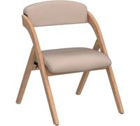 XPJYUA Chaises Pliantes en Bois Lot de 2 chaises Pliantes avec sièges rembourrés, chaises de Salle à Manger empilables en Bois avec Housse Amovible, Chaise supplémentaire Pliante